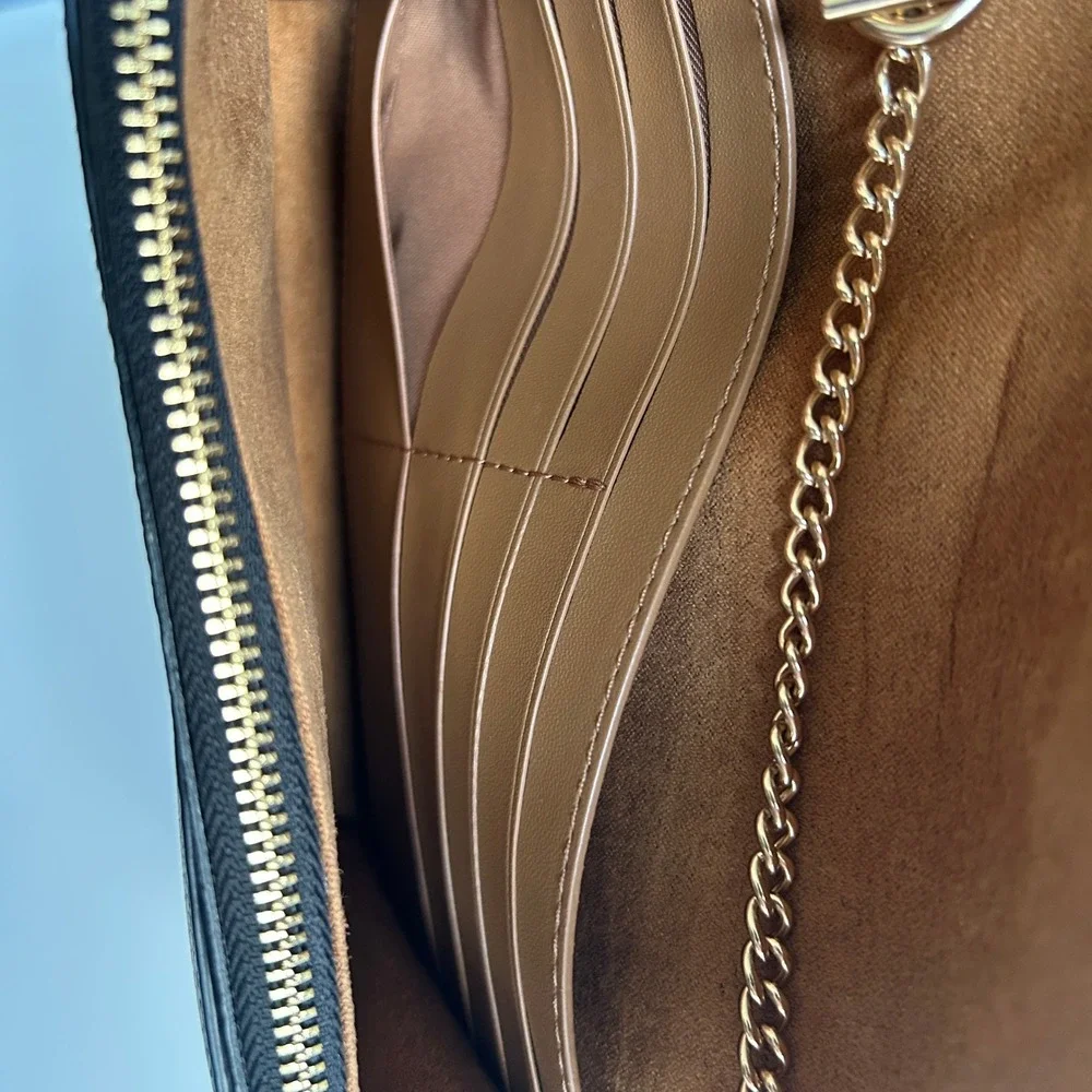 Coach Georgie Crossbody With Rivets Black Pebble Leather Bag 6925